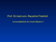 Prof. Dr.med.univ. Rauscha Friedrich - Medizinische Universität Wien