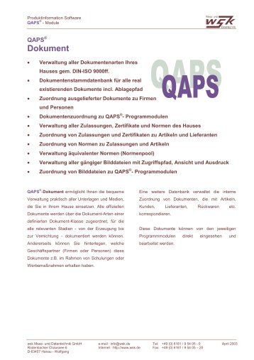 QAPS Dokument.pdf - wsk Mess- und Datentechnik GmbH