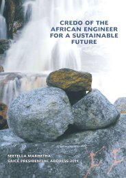 CREDO OF THE AFRICAN ENGINEER FOR A SUSTAINABLE - SAICE