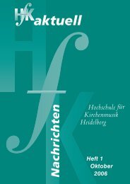 Hochschule für Kirchenmusik Heidelberg