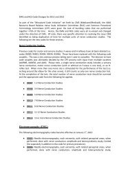 EMG and NCS Code Changes for 2012 and 2013