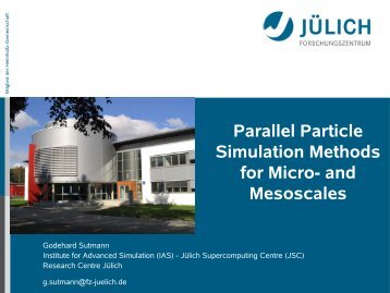 Parallel Particle-Simulation Methods for Micro- and Mesoscales