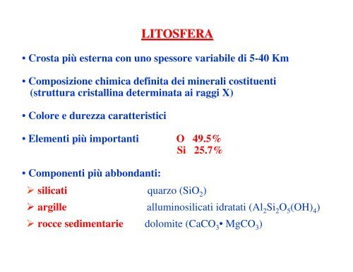 IL COMPARTO SUOLO - UniversitÃ  dell'Insubria