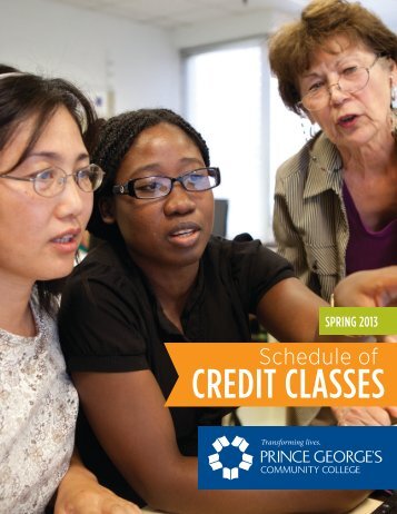 CREDIT CLASSES - Prince George's Community College