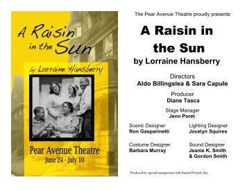 Direct Download Show Program - The Pear Avenue Theatre