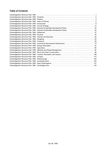 1995 Cambridgeshire Structure Plan - Cambridge Cycling Campaign
