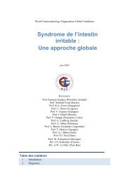 Syndrome de l'intestin irritable - World Gastroenterology Organisation