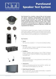 Puresound Speaker Test System