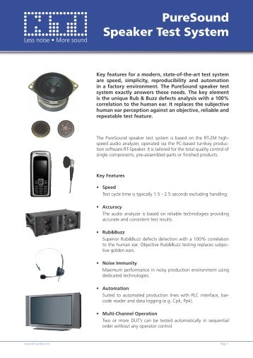 Puresound Speaker Test System