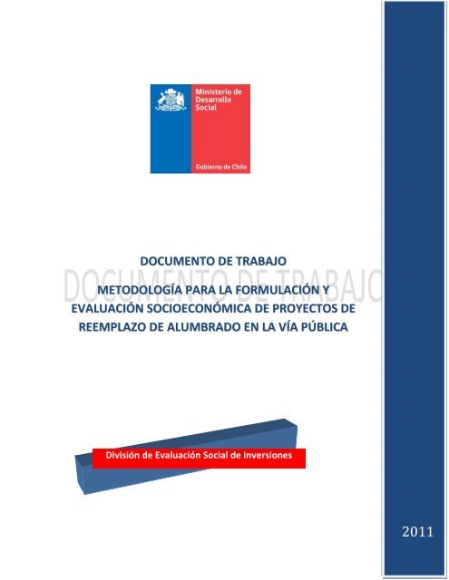 documento de trabajo metodologÃ­a para la formulaciÃ³n y evaluaciÃ³n ...