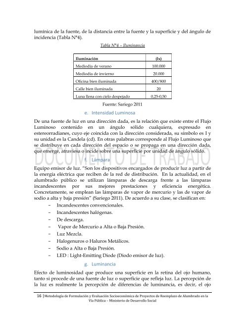 documento de trabajo metodologÃ­a para la formulaciÃ³n y evaluaciÃ³n ...