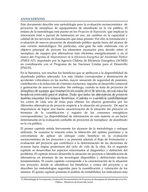 documento de trabajo metodologÃ­a para la formulaciÃ³n y evaluaciÃ³n ...