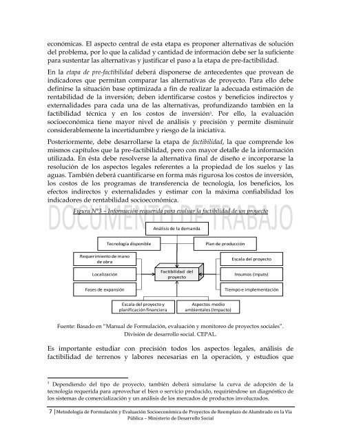 documento de trabajo metodologÃ­a para la formulaciÃ³n y evaluaciÃ³n ...