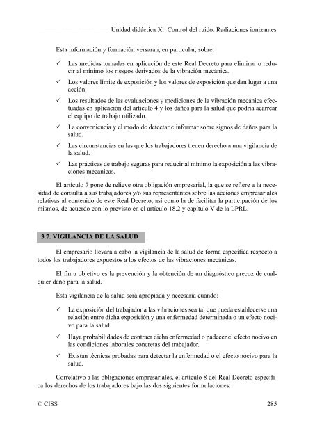 Manual para la formaciÃ³n en PrevenciÃ³n de Riesgos Laborales - CISS