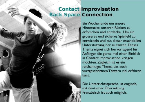 Flyer... - Contact Improvisation