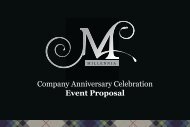 Company Anniversary Celebration Event Proposal - Millennia Events