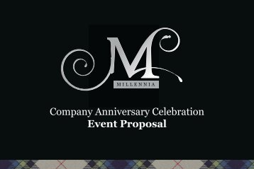 Company Anniversary Celebration Event Proposal - Millennia Events