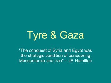Tyre & Gaza