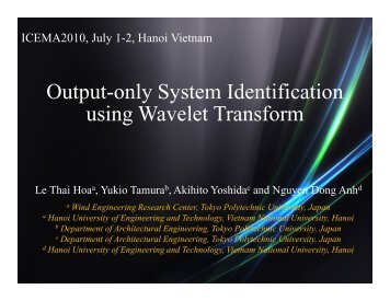 Output-only System Identification using Wavelet Transform