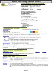 Hoja de datos de seguridad del material - Zep Professional