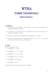 FORME TRADIZIONALI - Wtka Italia