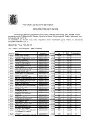 Edital 002/2012 - ClassificaÃ§Ã£o Preliminar - Prefeitura de Diadema