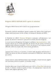 Progetto ANICA GIOVANI 2013: aperte le selezioni - SportEndurance.it