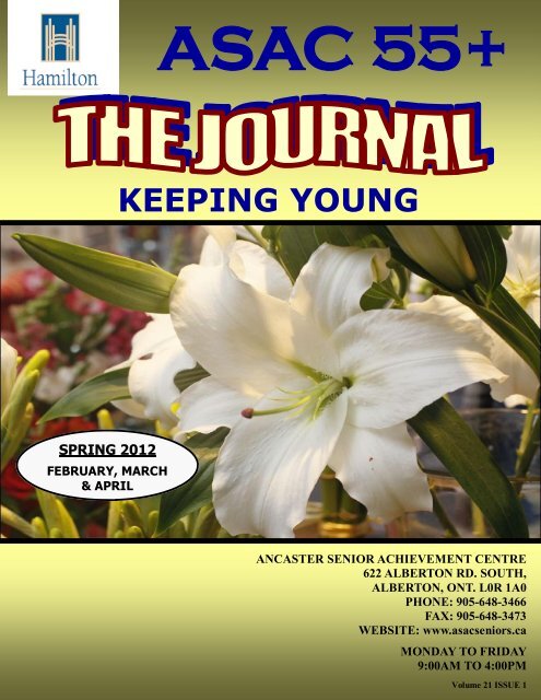 Spring Journal 2012 - Ancaster Senior Achievement Centre