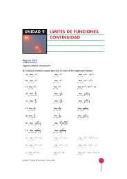 Límites de funciones. Continuidad