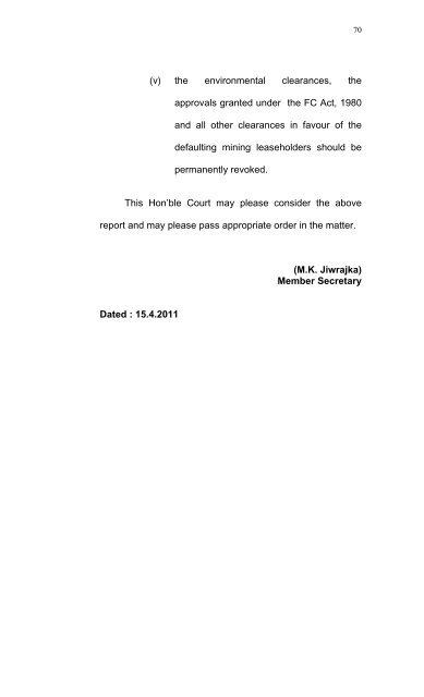 central empowered committee report (i) of the cec in writ petition