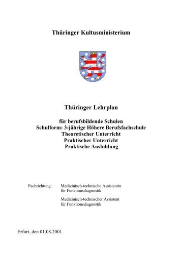 Mediz.-techn.Assistent f.Funktionsdiagnostik - TU Ilmenau