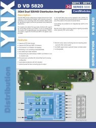 D VD 5820 Rev 1.5.indd - LYNX Technik AG