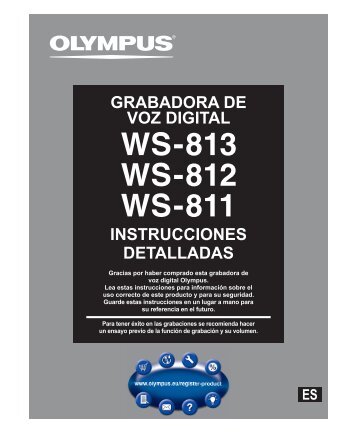 instrucciones detalladas grabadora de voz digital - Olympus