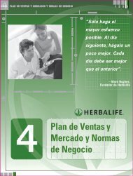 Plan de Ventas y Mercado y Normas de Negocio - myherbalife.com
