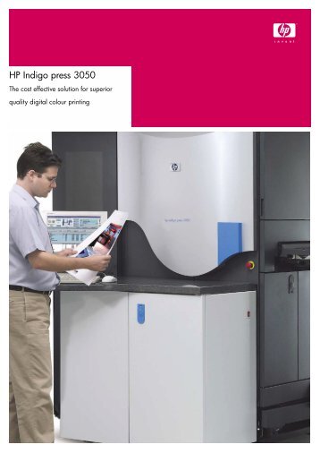 HP Indigo press 3050 - RTI Global Inc.