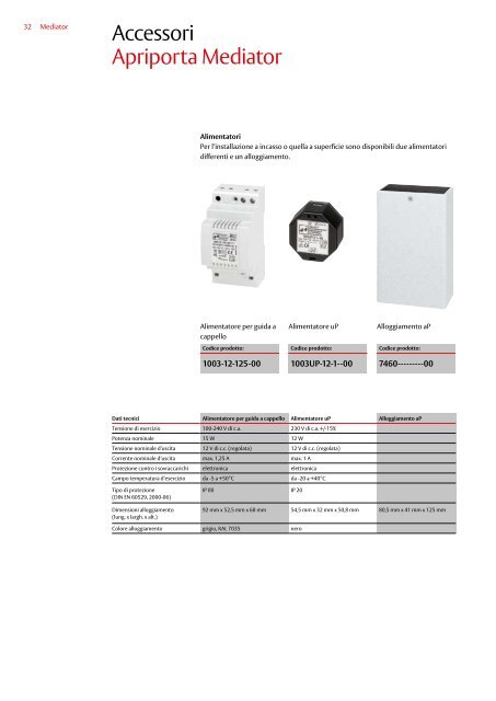 Mediator Informazioni Tecnico - ASSA ABLOY