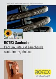 ROTEX Sanicube - L'accumulateur d'eau chaude sanitaire hygiénique.