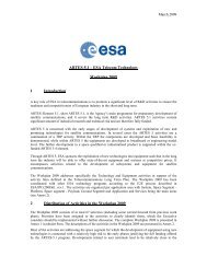 ARTES-5.1 â ESA Telecom Technology Workplan ... - Emits - ESA