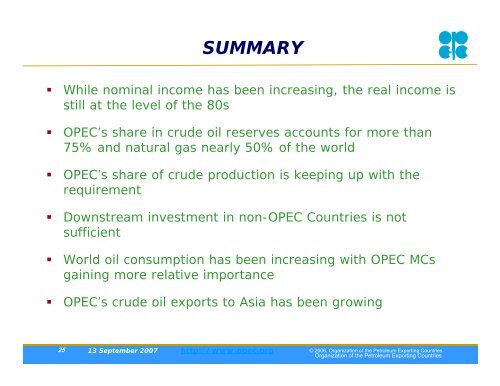 OPEC Annual Statistical Bulletin 2006