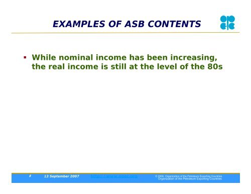 OPEC Annual Statistical Bulletin 2006