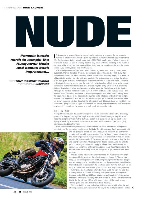 Nuda Launch Rapid - Husqvarna