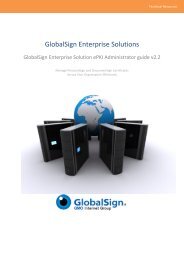 GlobalSign Enterprise Solutions - SSL