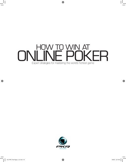 How to Win at Online Poker