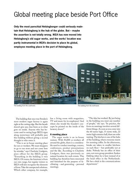 Port of Helsingborg Magazine Winter/Spring 2005 - Helsingborgs ...