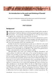 An introduction to the work and thinking of Donald Meltzer - Artlit