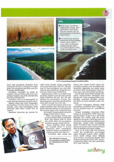 Alam Sekitar dan Perubahan Cuaca - Akademi Sains Malaysia