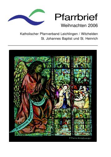 Pfarrbrief - kath. Pfarrgemeinde St. Johannes Baptist & St. Heinrich ...