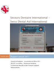 Secours Dentaire International - Swiss Dental Aid International