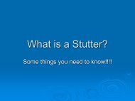 What is a Stutter? - Fluency Friday Plus