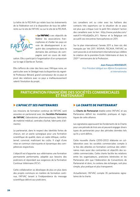 activités de l'afvac